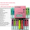 Razz Bar 3500 Puffs Vape Pen E Cigaretter 850mAh Battery Vapor Kit 8ml Pre Filled Patron Device 16 Flavors vs Puff 5000 Disposable