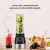 FreeShipping BPA FREE 500W Mélangeur personnel portable Mélangeur Robot culinaire avec bol hachoir 600 ml Bouteille de presse-agrumes Hachoir à viande Aliments pour bébés Unwc