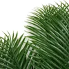 Decorative Flowers 5/10 Pcs Large Palm Leaves Greenery Faux Fronds Tropical Artificial Plants For Hawaiian Party Jungle Decorations