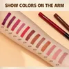 Lipstick Qi Matte Lipstick Set 12 Colours Velvet Nude Lipstick Ołówek Seksowne czerwone brązowe pigmenta