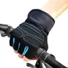 Gants de cyclisme, coussin antidérapant absorbant, pour entraînement à la pêche, demi-doigt, Support de poignet à dégagement rapide