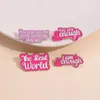 Broches pour femmes Every Night Is Girl' Night Lettre Badge drôle et épingles pour vêtements, sacs, décoration, bijoux en métal émail mignon, cadeau pour amis, vente en gros