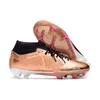 Mercurial Superfly IX Academy FG chaussures de football crampons bottes de football noir blanc