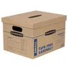 Bankers Box SmoothMove Classic Small Moving Box Tape Free Assembly, Easy Carry Handles