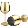 Narzędzia barowe 2PCS kieliszki do wina ze stali nierdzewnej 18 uncji metalowy metal Glas Wineglass Champagne Cocktail Puchar Pucharu 231113