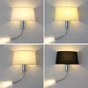 Wall Lamp Fabric Indoor Modern Bedside Applique Murale Luminaire With Reading Home El Decorative Led Lights WF1024