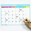 Whiteboards a3 size magnetische maandelijkse wekelijkse planner kalendertafel whiteboard koelkast sticker Russisch Engels Spaans Frans 230412