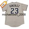 Mich28 Men 3 Khalil Greene 23 Adrian Gonzalez 44 Jake Peavy 2004 Baseball Jersey