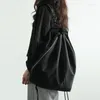 Torby szkolne Koreańska wielofunkcyjna torba wiadra dla kobiet dla kobiet plecak Duża pojemność wodoodporne nylonowe plecaki podróżne ramię