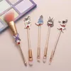 Pędzle do makijażu fantazyjne 5pcs rbrbit Cosmetics Beauty Tool Proszek podkład cienia różowy miękki szczotka do włosów