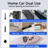 Acessórios de vassouras 120000Pa Aspirador de pó de carro sem fio portátil poderoso robô mini produtos de limpeza para limpeza de teclado doméstico 231113