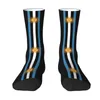 Calzini da uomo Kawaii Always Argentina Flag Dress Unisex traspirante caldo 3D stampato orgoglioso equipaggio argentino