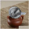 Coffee & Tea Tools Coffee Tea Tools Portable Stainless Steel Strainers Tool Special Fine Filter For Teapot Household Teas Set Accessor Dh5Zs