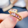 Küme halkaları basit ve zarif 925 gümüş ametist garnet topaz ring dikkat çekmek için özel fiyat