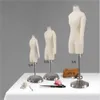 1/2 abito femminile in plastica da donna cucitura per il corpo per vestiti abiti da busto per il busto di pantalone in tessuto di cotone busto lattina di busto per appuntare E168
