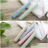 Toothbrush Holders Wheat St Travel Case 4 Colors Holder Hiking Cam Portable Er Storage Box Protect Bh2239 Drop Delivery Home Garden Ba Otwsu