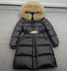 Large Real Raccoon Fur Hooded Shiny Waterproof Long Puffer Jacket Women's Winter Thick Duck Down Coat Female Parkas Belt