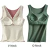 Camisoles Tanks Sexy Tank Top Women Camisole Winter Warm Thermal Underwear Tube Tops Kvinnliga självvärmande Camis väst ärmlös Soutien Gorge 230412