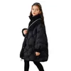 Płaszcz Down Children Winter Down Cotton Kurtka jagnięcy wełniana dziewczyna długa ubrania Dzieci czarne ubrania zagęszcza ciepła parka snowsuit wierzchnia wierzchnia TZ462 231113