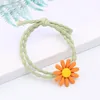 Hair Accessories 5pcs Colorful Scrunchies Girls Cute Flower Cartoon Ties Band Temperament High Elastic Ropes Trendy Headwear