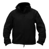 Men's Jackets Men Winter Warm Hooded Fleece Jacket Zip Up Outdoor Hiking Windproof Work Coat Solid Windbreaker Outwear Coats