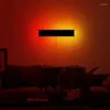 Wall Lamp Nordic Black White Remote RGB LED For Living Room Decoration Colorful Lights Bedroom Dining Indoor Lighting