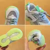 Sneakers Fall Kids Sport Shoes with Light Breathable Mesh Toddler Girl 1 To 5 Years Old Boys LED Child 230412