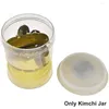 Storage Bottles Vegetable Dispenser Dry Wet Separation Food Container Kimchi Jar Home Kitchen Tank Fermentation Transparent Pickles