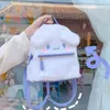 Peluş sırt çantaları Kawaii Sanrioed My Melody Cinnamoroll Cartoon Peluş Çanta Anime Yumuşak Dolgulu Hayvanlar Peluş Sırt Çantası Bebek Noel Hediyeleri 230412