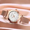 Montres-bracelets 2023 CRRJU Japon Mouvement Femmes Montres Top Charm Rose Gold Dames Montre-Bracelet Étanche Date Quartz Fille Horloge