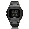 새로운 남자 야외 스포츠 다중 기능 The Square Black Luminous Digital Watch Big Dial 50 Life Waterproof Digital Watches