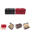 Tuindecoraties 2 stuks Vintage kofferbakaccessoires Poppenhuisbagage Babykoffer Speelgoed Houten mini-miniatuur