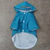 Dog Apparel 2023 Raincoat Waterproof Mesh Breathable Sweat-absorbing And Reflective Small Medium-Sized Pet Cat