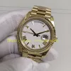 7 Color Mens Automatic Watch Men's Date 40mm 18k 18k Jaune Yellow 228238 White Roman Dal