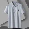 Magliette da uomo Estate Luxury Business Polo da uomo Risvolto Moda casual Manica corta da uomo Polo Marca ricamato Baggy Abbigliamento uomo 230412