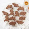 Bakvormen cartoon paas koekje embosser vormen schattige yoga vorm fondant ijs koord koekjes set diy cake decoating gereedschap