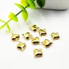 Pendentif Colliers 20pcs plaqué or en acier inoxydable fabrication de bijoux pendentifs coeur doux cadeau de la Saint-Valentin bricolage
