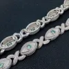 New Styles Cuban Link Chain Stainless Steel Moissanite Diamond Chain 925 Sterling Silver 15mm Necklace For Women Men