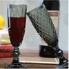 Tumblers 100200m Vintage Carved Pattern Goblet European Relief Red Wine Glass Champagne Cup Family Bar Multipurpose Set 230413