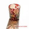 Tumblers Japanse Royal Special Retro Edo Kiriko Wine Tumbler Handgesneden flitsende bliksemontwerp Amber Whisky Glass High End Gift Box 230413