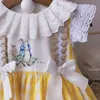 Vestidos de niña Vestido español de verano para niñas, vestido de princesa Rabitt, vestido de cumpleaños con pastel hinchado para niñas, ropa Eid para niñas, vestidos de flores para niñas 230413