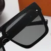 Designer marque lunettes de soleil surdimensionnées lunettes de soleil lunettes carrées cadre PC brillant simple mode hommes et femmes lunettes de soleil léger et confortable