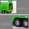 Modellino auto 1/32 City Camion della spazzatura Modello di auto Diecast in metallo Smistamento dei rifiuti Veicolo igienico-sanitario Modello di auto Suono e luce Giocattoli per bambini Regalo 231110