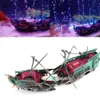 装飾樹脂プラスチックの難破船長装飾シミュレーション装飾沈没したレックボートフローティングプロップ