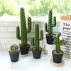 Faux Floral Verdure Grand Cactus Artificiel Fausse Fleur Succulente Fenêtre Jardin Décoration DIY Art Embellissement el Salon Fête Maison Déco 231109