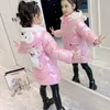 Coat Girls Winter Down Jacket Coats Girl Parkas Fashion Hooded Children Waterproof Outerwear 6 8 9 Years Girl Coat Kids Winter Jacket 231110