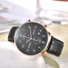 Wristwatches IC Original Brand Mens Watches Luxury Automatic Date All Works Leather Strap Quartz Selling Clock Cost Effective