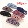 Acessórios de cabelo 100 pcs penteado elásticos laços banda conjunto suportes de rabo de cavalo corda scrunchies ligas hairband para mulher homens meninas