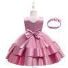 Fille robes fleur bébé vêtements princesse robe enfants dentelle mariage Ballet vêtements enfants fête Tutu pour 1 an anniversaire