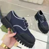 top quality Casual Shoes Men Women Ankle Boot Designer Nylon Canvas Sole Classics Martin Boots Platform Low Heel Jacquard Chunky K